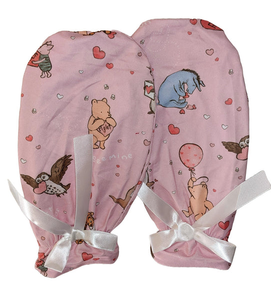 Love Little Bear Pink Adult Matching Mittens