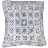 Knitted Blanket Blue/Pink