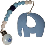 Elephant Silicone Teether Chewing Toy Pacifier Clip VARIETY