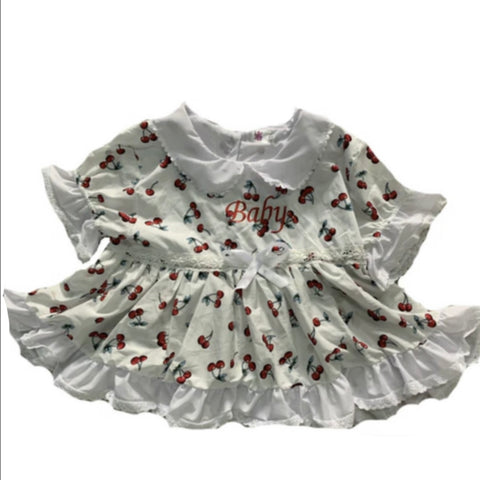 Baby Cherry BabyDoll Dress Embroidered