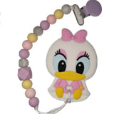 Duck Silicone Teether Chewing Toy Pacifier Clip VARIETY