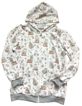 Breakfast Bunny Sweater With Hood & Pockets