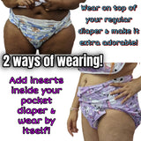 Lilac Spring Bears Pocket Diaper