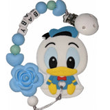 Duck Silicone Teether Chewing Toy Pacifier Clip VARIETY