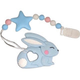 Bunny Silicone Teether Chewing Toy Pacifier Clip VARIENT