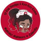 Nightmares Nurse Vinyl Stickers