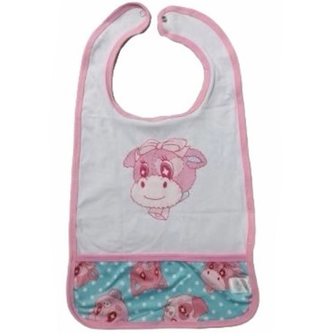 Lil Critters Double Sided Bib with Pocket