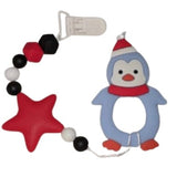 Christmas Silicone Teether Chewing Toy Pacifier Clip VARIETY