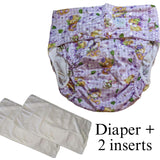 Lilac Spring Bears Pocket Diaper