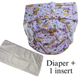 Lilac Spring Bears Pocket Diaper