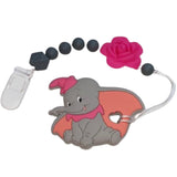 Elephant Silicone Teether Chewing Toy Pacifier Clip VARIETY