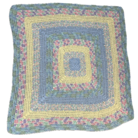 Knitted Blanket Rainbow