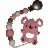 Bear Koala Silicone Teether Chewing Toy Pacifier Clip VARIETY