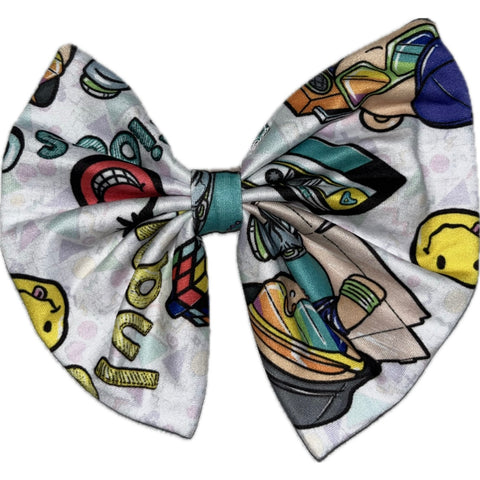 Totally 80’s 6" Boutique Fabric Hair Bow