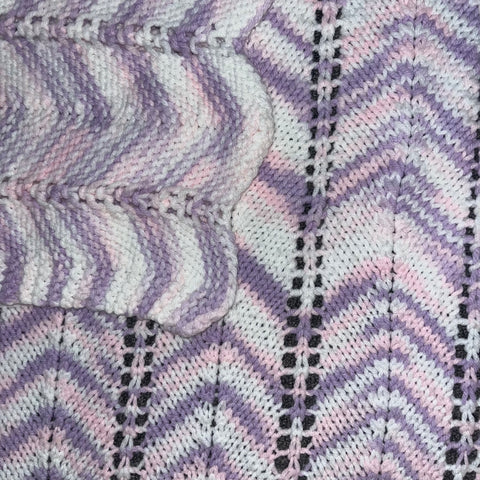 Knitted Blanket Lilac Purple