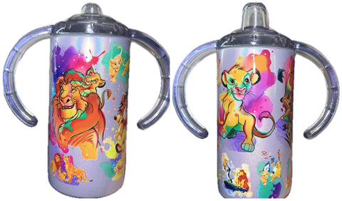 Lion Movie 12oz Stainless Steel Sippy Cup With Handle