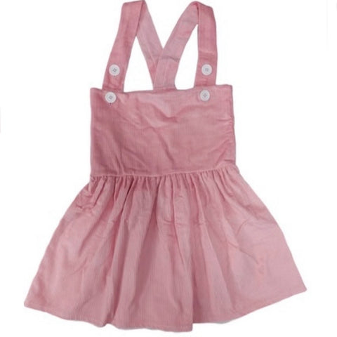 Peachy/Pink CORDUROY Jumper Skirt Dress Skirtalls