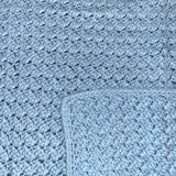 Knitted Blanket Baby Blue