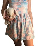 Lil Pastel Cuties Suspender Skirt Dress XXS ONLY