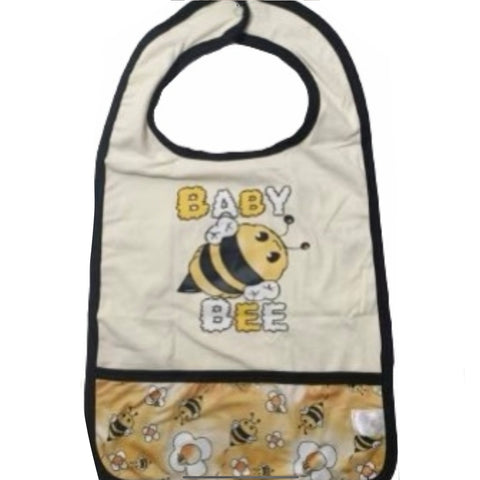Baby Bumble Chunks Double Sided Bib with Pocket