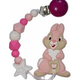 Bunny Silicone Teether Chewing Toy Pacifier Clip VARIENT