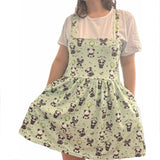 Lil Cute Panda Suspender Skirt Dress