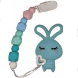 Bunny Silicone Teether Chewing Toy Pacifier Clip VARIENT