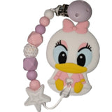 Duck Silicone Teether Chewing Toy Pacifier Clip VARIETY