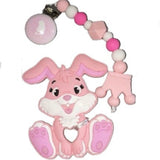 Bunny Silicone Teether Chewing Toy Pacifier Clip VARIENT