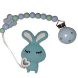 Bunny Silicone Teether Chewing Toy Pacifier Clip VARIENT