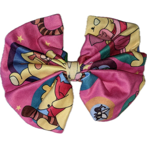 Bear Fabric Hair Bow