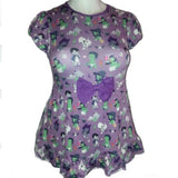 Tiny Terrors Purple Romper Dress Size XXS Only