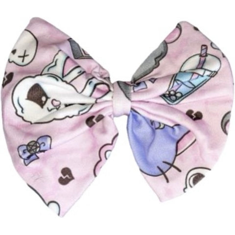 Kawaii Goth Fabric Hair Bow *