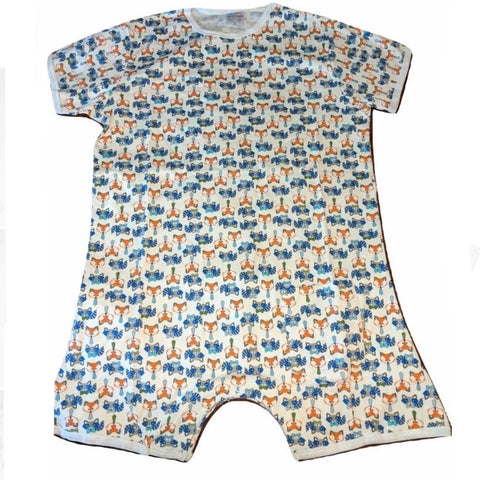Squishyabdl cotton Fox & Raccoons pattern Romper (Special Size chart)