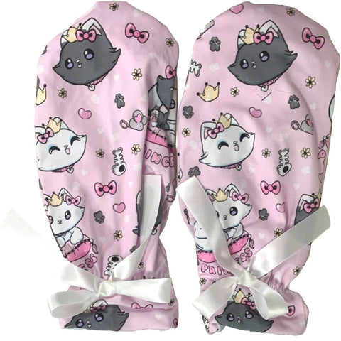 Princess Kitty Pink Adult Mittens