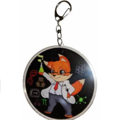 Professor Fox Key Chain