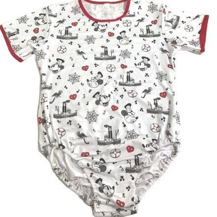 Steamboat Willie Mouse Short Sleeve Bodysuit