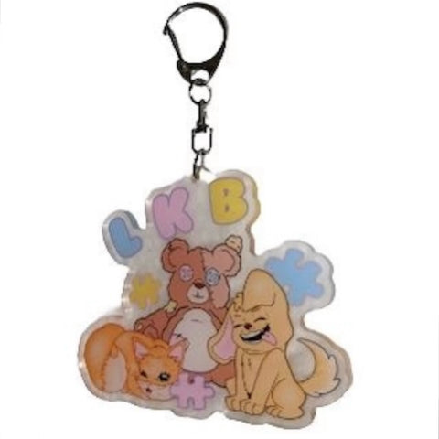 LKB Pup Bear Kitty Key Chain