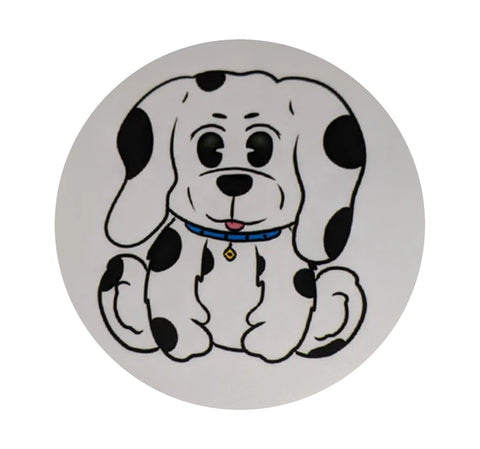 Spotted Pup Vinyl Sticker