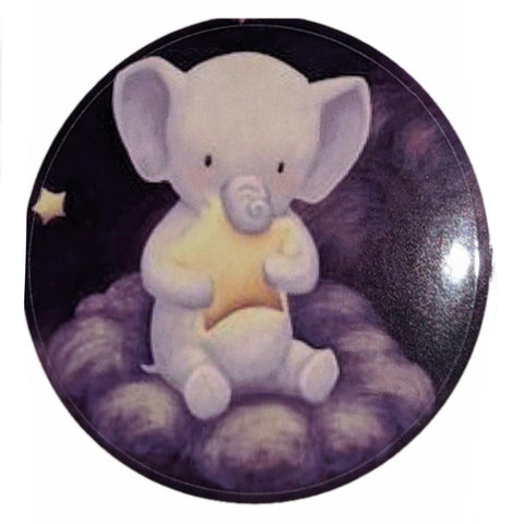 Night Night Elephant Vinyl Sticker