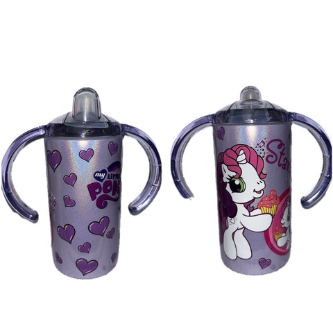 Pony 12oz Stainless Steel Sippy Cup With Handle