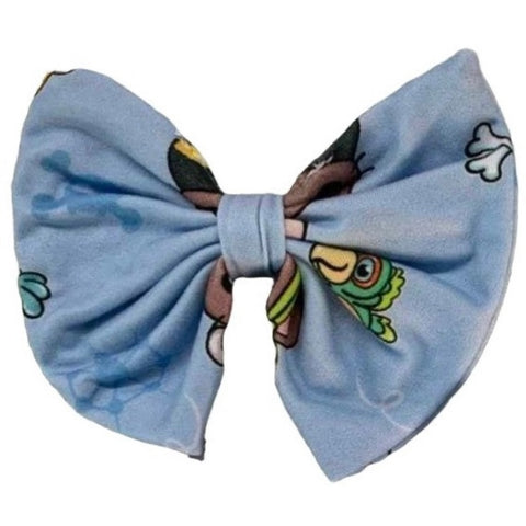 Otters Pirates Fabric Hair Bow *