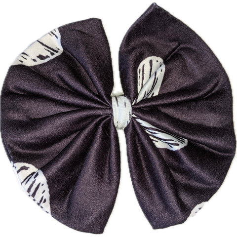 Hearts Fabric Hair Bow ^