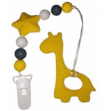 Giraffe Silicone Teether Chewing Toy Pacifier Clip VARIETY