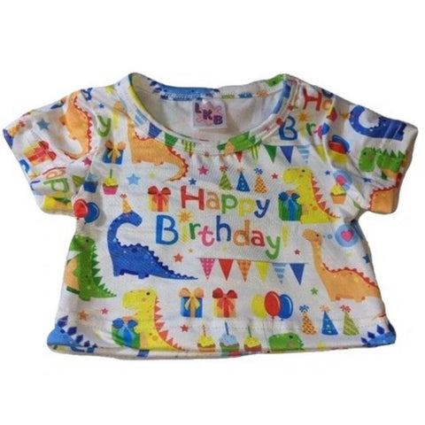 Happy Birthday Dinosaur Stuffie Shirt