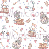 Breakfast Bunny Suspender Skirt Dress