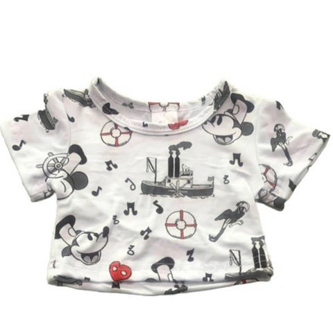 Steamboat Willie Mouse Stuffie Shirt