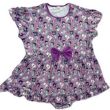 Tiny Terrors Purple Romper Dress Size XXS Only