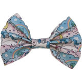 Unicorn Synthetic Leather Hair Bow