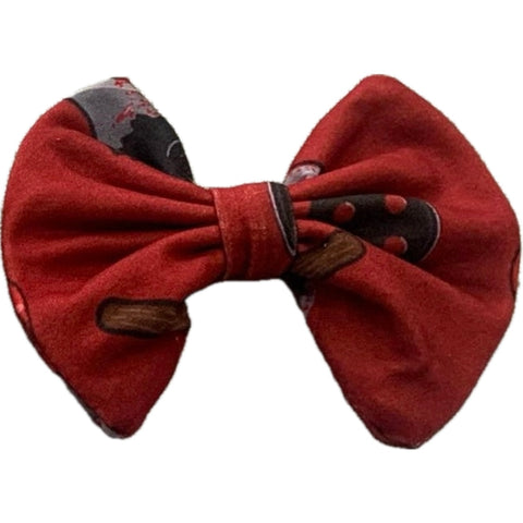 Bloody Bear Fabric Hair Bow ^